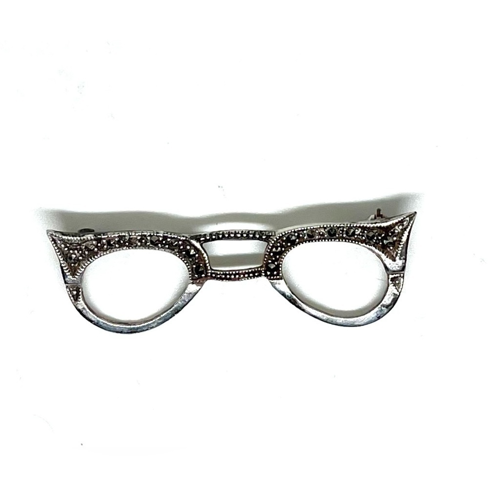 Art Deco Spectacles Motif Brooch